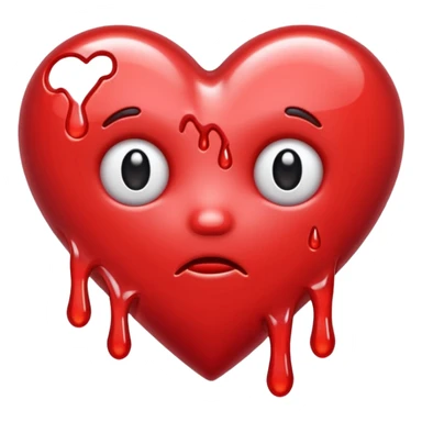 A melting heartbreak sticker