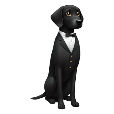 black lab mix as hotel concierge sticker