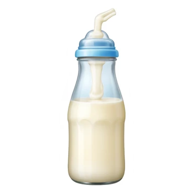 A cute baby bottle sticker