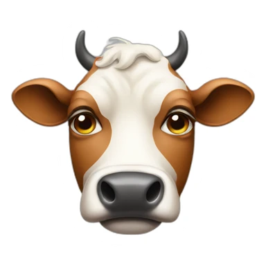 dissapointed cow sticker