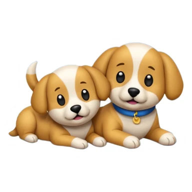 crea un emoji de buenas noches. Pon un texto : Buenas noches Javier y Tobi. Javier es una imagen de profesor y Tobi q sea imagen de un perro sticker