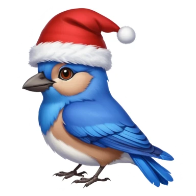 Christmas Jays with red hat sticker