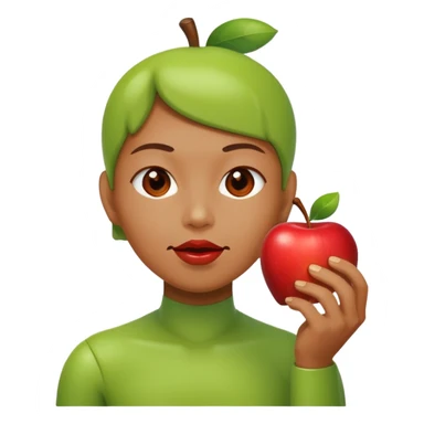 android eating apple sticker