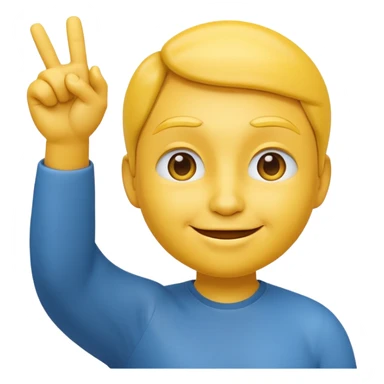 iOS-style 3D classic round yellow emoji face, confident smirk, half-closed eyes, both hands raised with thumbs pointing inward toward itself, expressing 'me' or 'I'." sticker