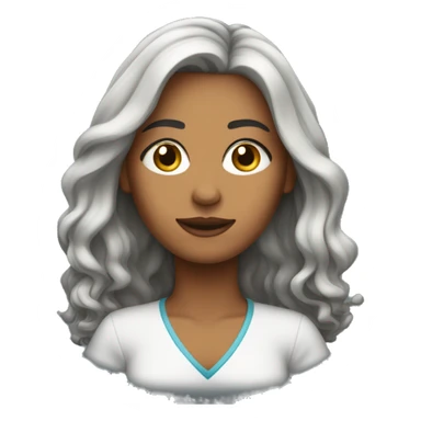 mulher cabelo cacheado  sticker