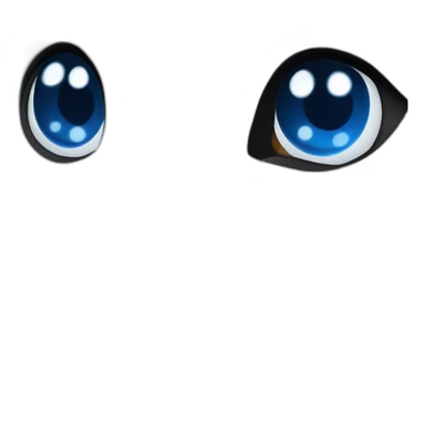 Happy white husky blue eyes without eyebrows sticker