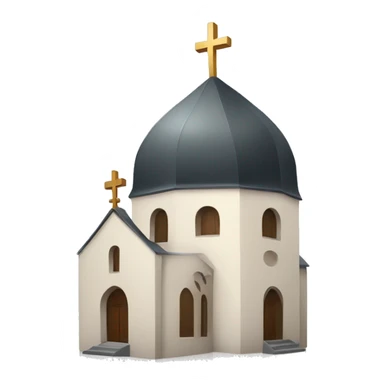 Church with orthodox cross  sticker