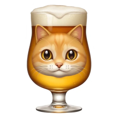Un chat qui boit une bière sticker