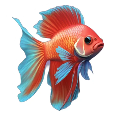 Betta fish sticker