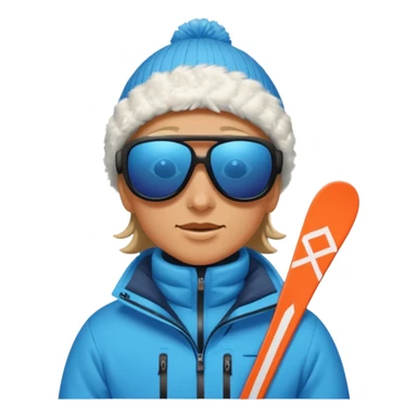 A person is skiing on the snow
person sticker