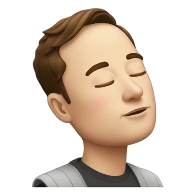 sleeping-elon-musk sticker