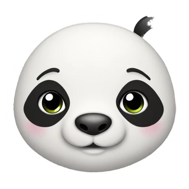 cute panda face sticker