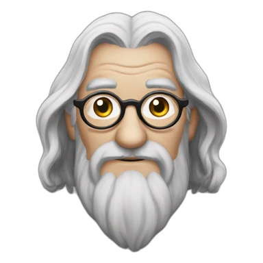 Gandalf with glasses sticker