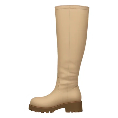 beige chunky knee high boot sticker