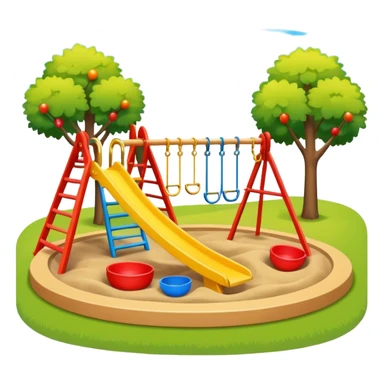 playground with seesaw and sandbox sticker