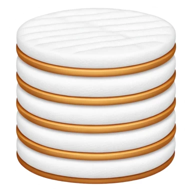 A pack of 50 round cotton pads sticker