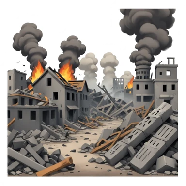 war and destruction sticker