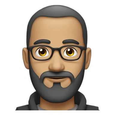 yusuf monaf patna india young with less hair and long beard sticker