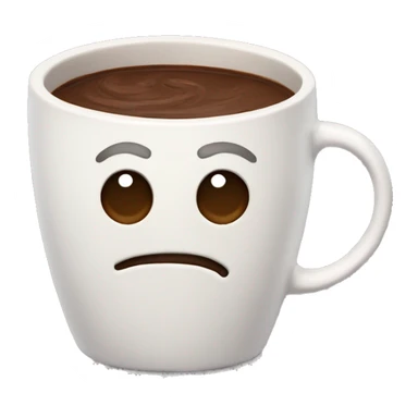 Una taza de chocolate caliente  sticker