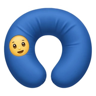 A soft U-shaped travel pillow covered in smooth fabric for cozy neck support. sticker