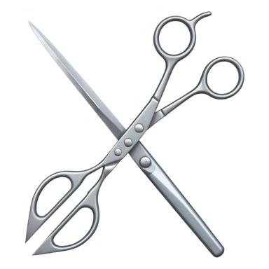 a pair of barber scissors sticker