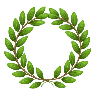 Laurel wreath sticker