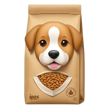 Dog food bag sticker