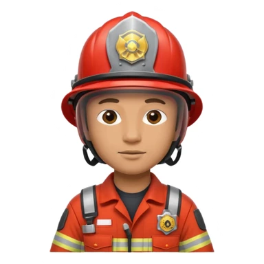 Firefighter wearing helmets sticker