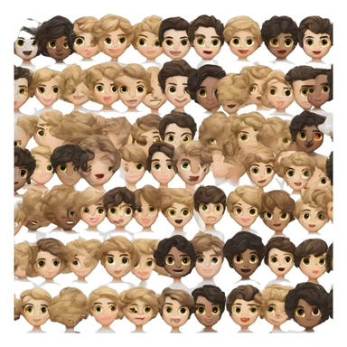 Memoji of Androgyneous, Pixie Cut, Timothee Chalamet, Dressed like an Artist sticker
