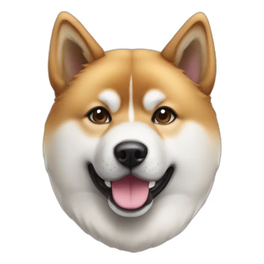 Akita inu roux femelle sticker