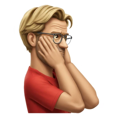Klopp facepalm sticker