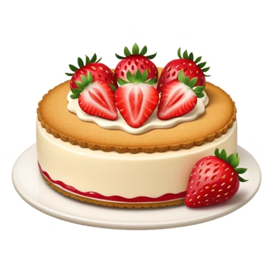 Strawberry cheesecake sticker