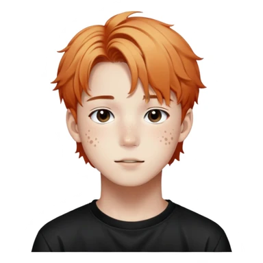 Felix from Stray Kids, K-pop idol with freckles sticker