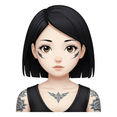 Sukuna megumi form white tatoos sticker