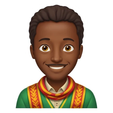 etiopien man sticker