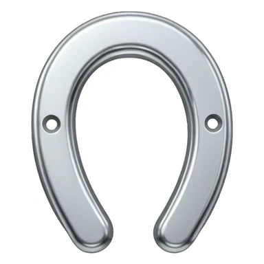 Horse shoe silver sticker