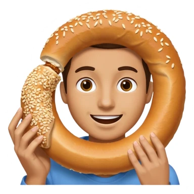 Simit yiyen simit sticker