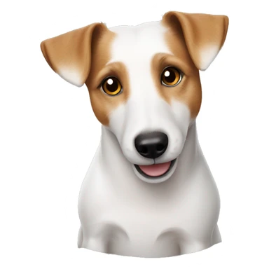 White Jack Russell Terrier fries sticker