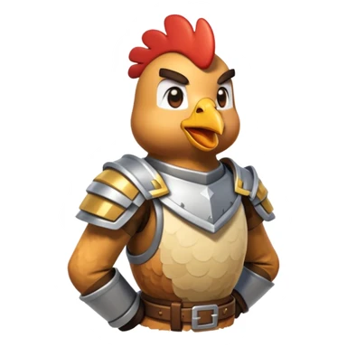 Chicken jockey from Minecraft movie sticker