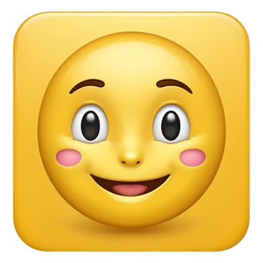 AI emoji with a smirk, expressing gratitude and saying thank you to friends, friendly and playful expression sticker
