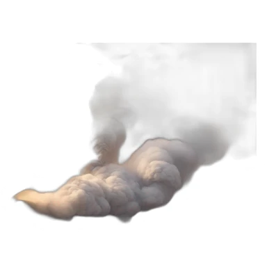 smoke erupting from two sand dunes sticker