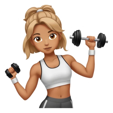 Gym, girl gym aesthetic sticker