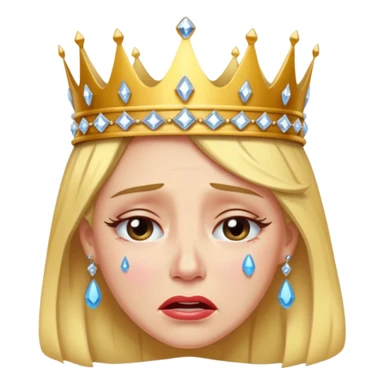 crying queen sticker