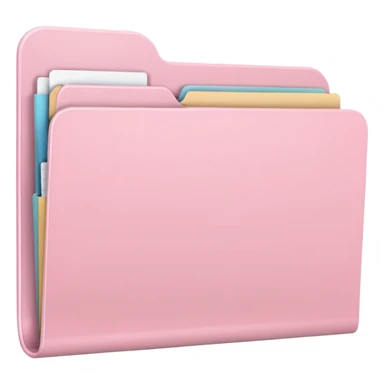 pastel pink empty folder aesthetic sticker