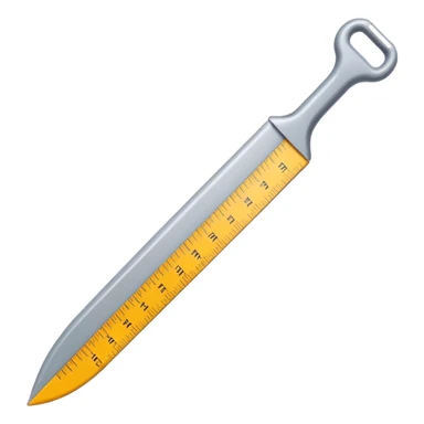 penis made out of a ruler sticker