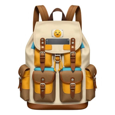 Hipster backpack sticker