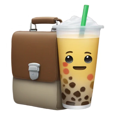 Boba holding a briefcase  sticker