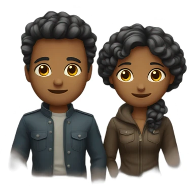 Deux amoureux sticker