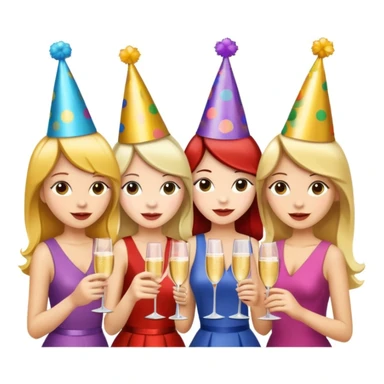 girls party in club sticker