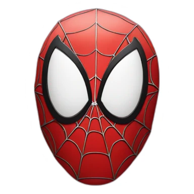 spider-man as the thinking emoji face sticker
